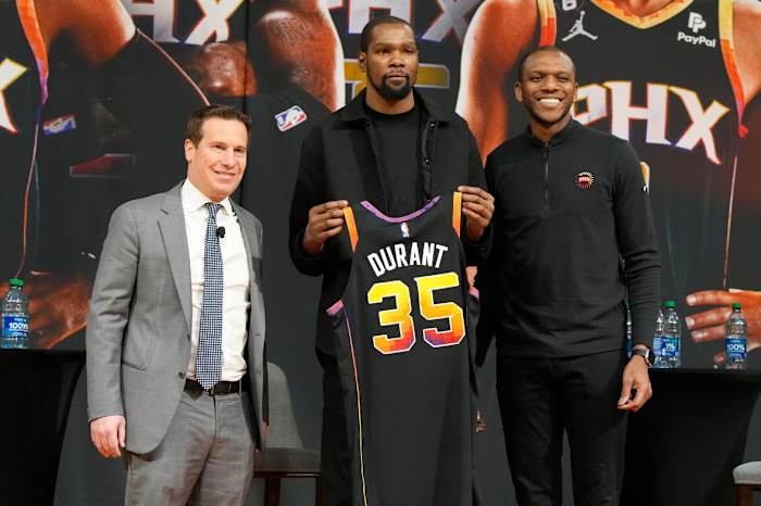 Suns landing Kevin Durant pledges them fully into title contenders with about 20 regular season games remaining.